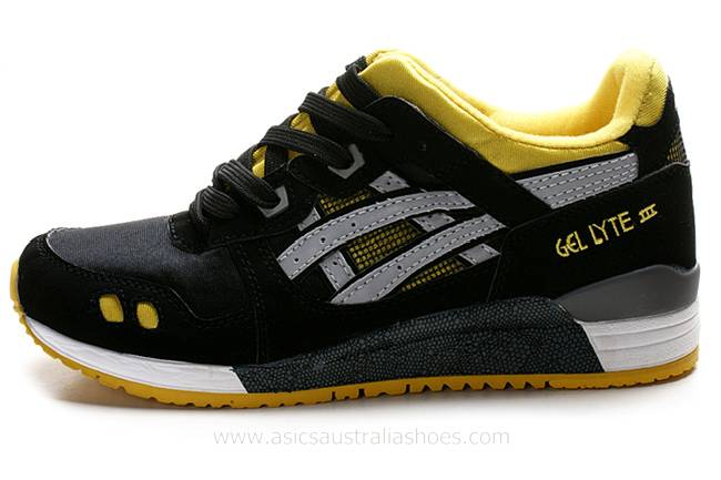Asics Gel Lyte III Black Yellow Shoes