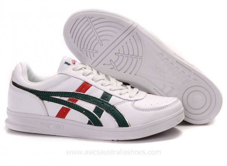 Asics Mens Top Seven White Green Red Shoes