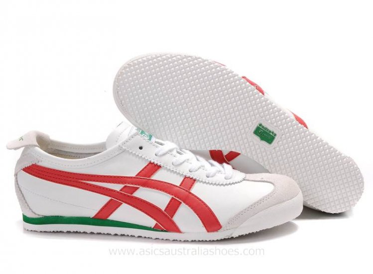 Onitsuka Tiger Mexico 66 White Red Shoes