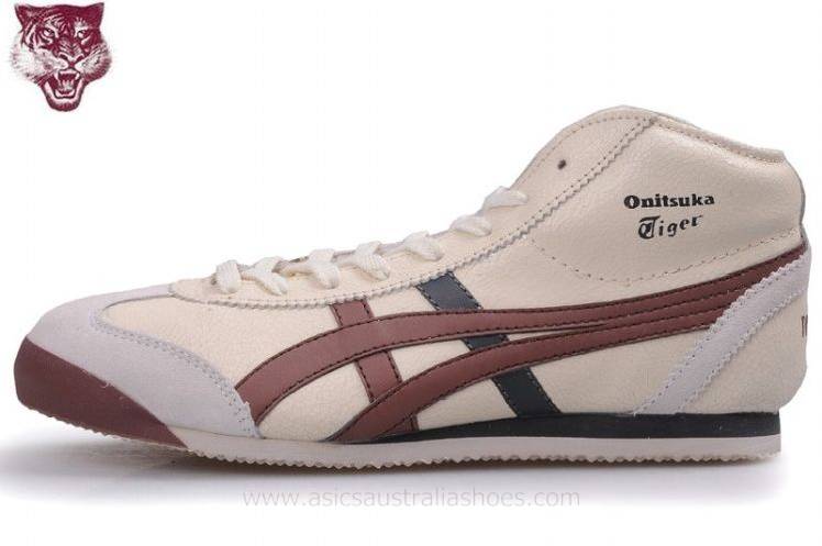Onitsuka Tiger Mexico Mid Runner Shoes Beige/Brown