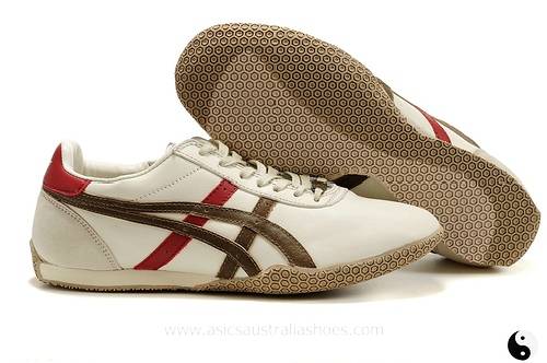 Asics Olympos Beige Brown Red Shoes