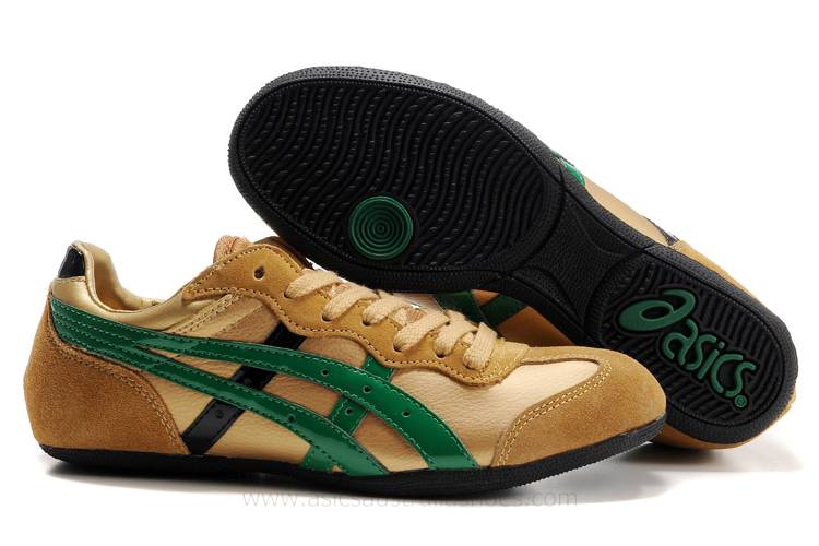 Asics Whizzer Lo Gold Green Shoes