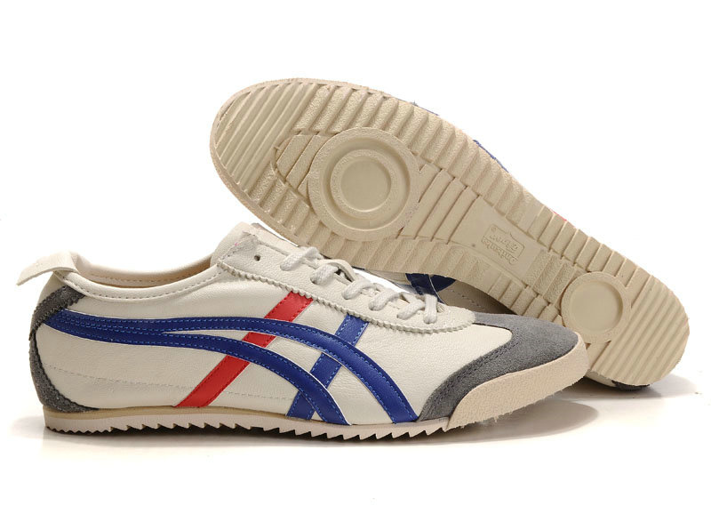 Onitsuka Tiger Mexico 66 Deluxe Beige Blue Red