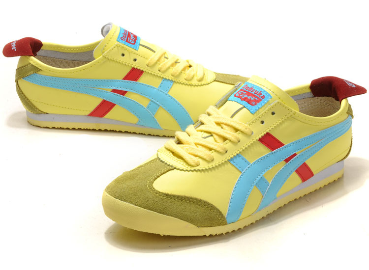 Onitsuka Tiger Mexico 66 Light Yellow Light Blue Red