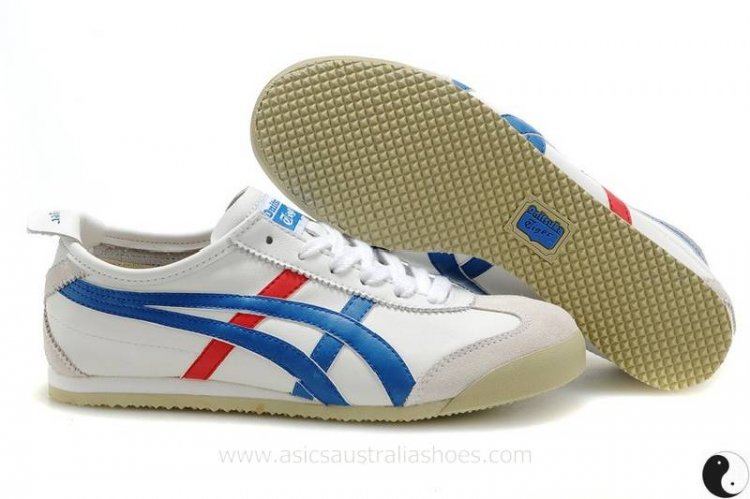 Onitsuka Tiger Mexico 66 Shoes White Blue Red