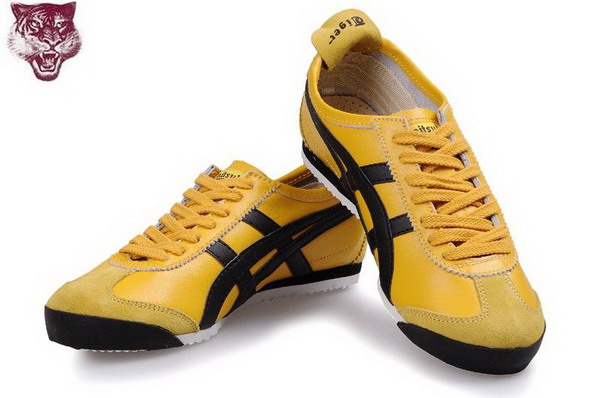 Asics Tiger Kanuchi Shoes Yellow Black