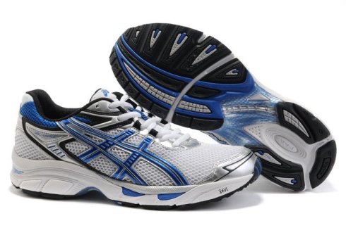 Asics Gel Virage 4 Mens Running Shoes White Blue