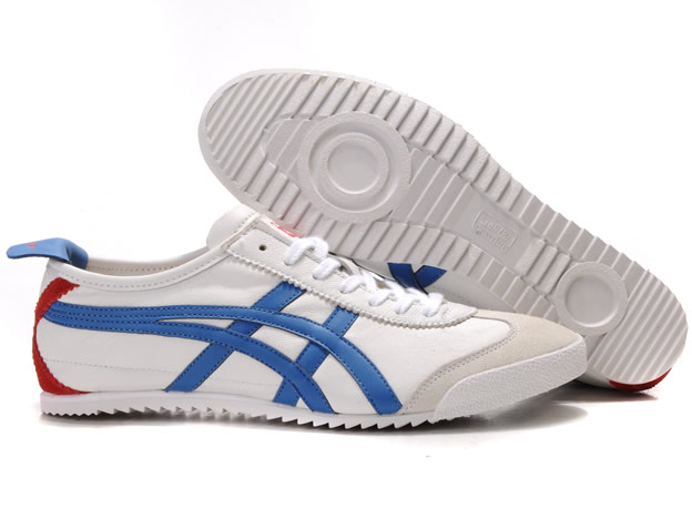 Asics Mexico 66 Deluxe Shoes White Blue Red