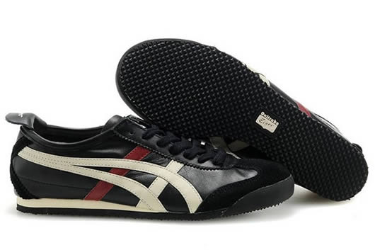 Asics Mexico 66 Womens Shoes Black Beige Red