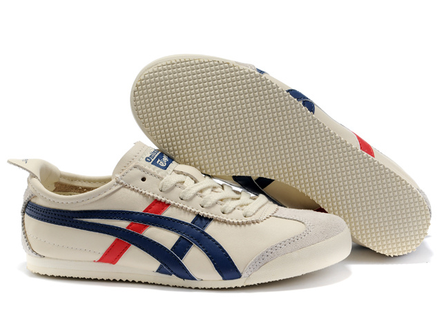 Asics Onitsuka Tiger Mexico 66 Beige Blue Red