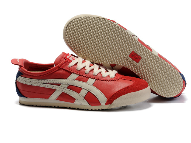 Asics Onitsuka Tiger Mexico 66 Red Navy Beige For Mens