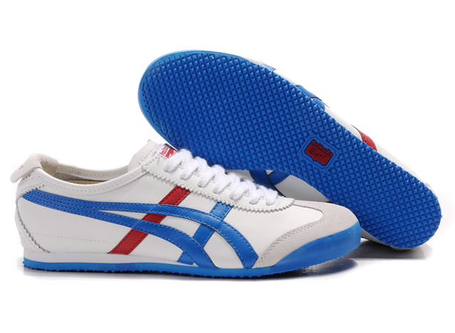 Asics Onitsuka Tiger Mexico 66 Shoes Dark Red White Blue