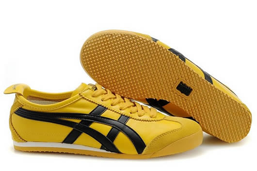 Asics Onitsuka Tiger Mexico 66 Shoes Yellow Black For Womens
