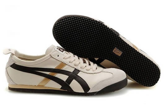 Asics Onitsuka Tiger Mexico 66 Womens Shoes Beige Brown Gold