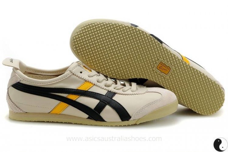 Onitsuka Tiger Mexico 66 Women's Shoes Beige/Black/Yellow