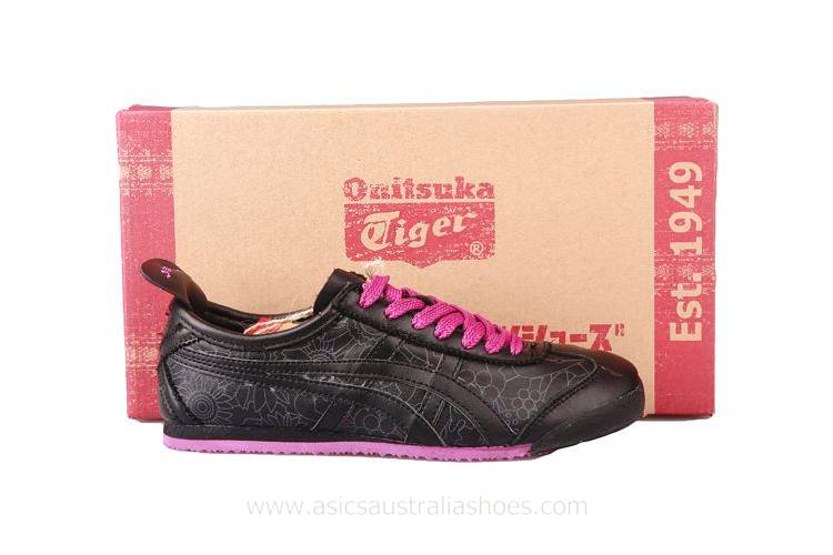 Onitsuka Tiger Mexico 66 Women's Black Pink Shoes