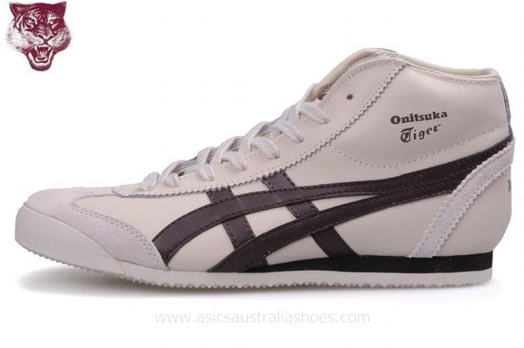 Onitsuka Tiger Mexico Mid Beige Chocolate Shoes