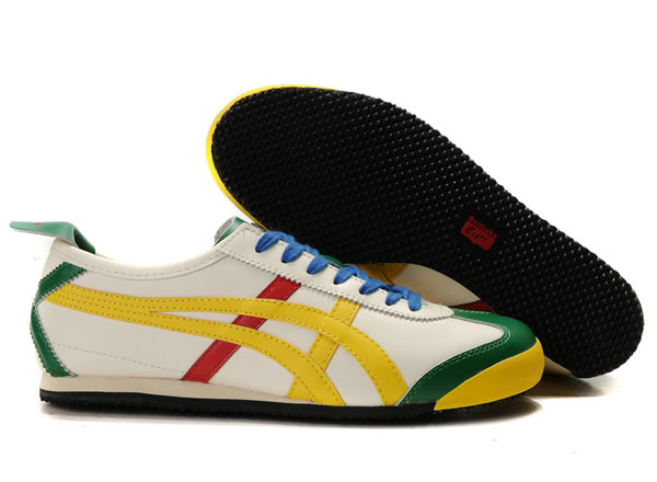 Onitsuka Tiger Mexico 66 Lauta Shoes Yellow Red Gree Beige