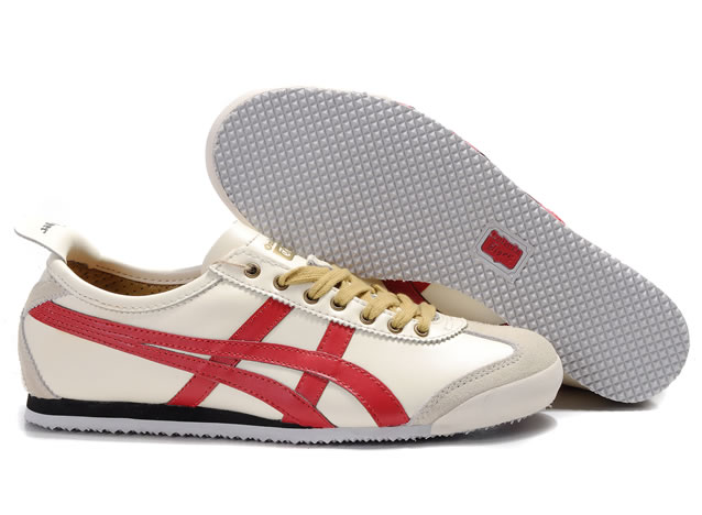 Onitsuka Tiger Mexico 66 Lauta Shoes Beige Red Black