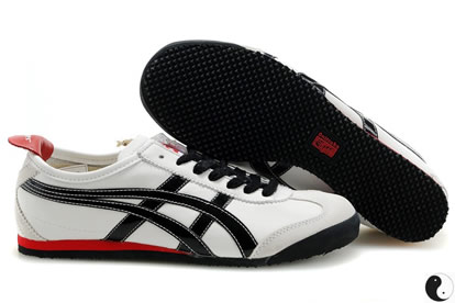 Onitsuka Tiger Mexico 66 Shoes Black Red White