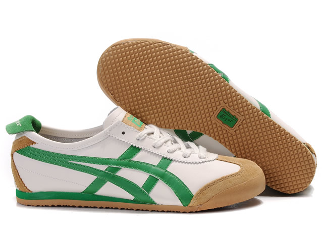 Onitsuka Tiger Mexico 66 Shoes White Green Brown