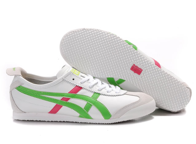 Onitsuka Tiger Mexico 66 Shoes White Green Pink