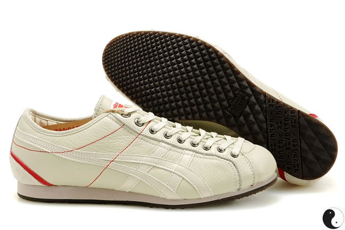 Onitsuka Tiger Olympos Shoes Beige Red