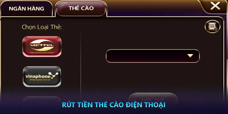 Bật mí cách rút tiền Nhatvip siêu đơn giản 3 Rút tiền Nhatvip về thẻ cào điện thoại